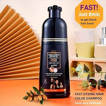 SHAMPO ANTI-CANA NEGRO CON COLAGENO Y ACEITE ARGAN