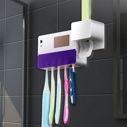 Dispensador y Esterilizador de Cepillos de Dientes