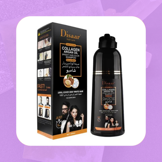SHAMPO ANTI-CANA NEGRO CON COLAGENO Y ACEITE ARGAN